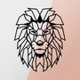 Wallity Lion Metal Decor Negro